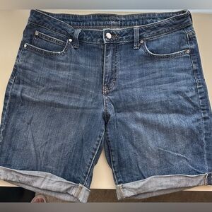 Jennifer Lopez Denim Bermuda Shorts